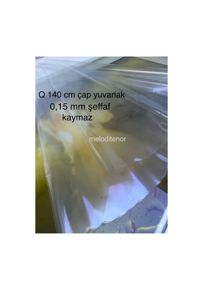 Kaliteli 0,15 Mm Şeffaf Kaymaz Yuvarlak Pvc Muşamba Masa Örtüsü Naylon Masa Koruyucu