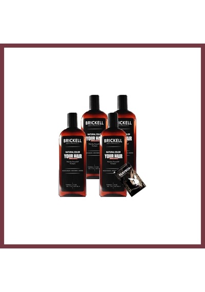 Storeşahin Brickell Erkeklere Snmp20364 4 Adet 237 Ml Saçsakal Şampuanı Brickell Antibeyaz + Yanında Jel Shn0720