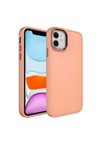 Apple Uyumlu iPhone 11 Uyumlu Metal Çerçeve Ve Buton Tasarımlı Silikon Zore Luna Kılıf-yavruağzı Yavruağzı - Apple Uyumlu iPhone 11 Uyumlu Metal Çerçeve Ve Buton Tasarımlı Silikon Zore Luna Kılıf-yavruağzı Yavruağzı -