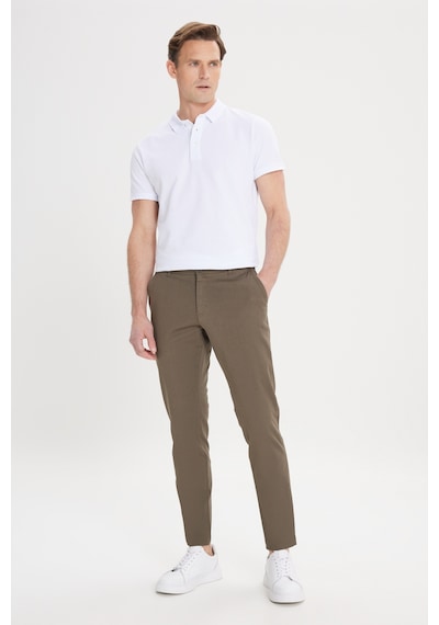 Ac&Co / Altınyıldız Classics Slim Fit Dar Kesim Pamuklu Esnek Chino Erkek  Pantolon - Haki
