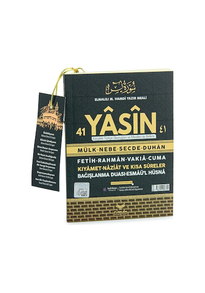Kabe Desenli Türkçe Okunuşlu Mealli Yasin Çanta Boy 208 Sayfa