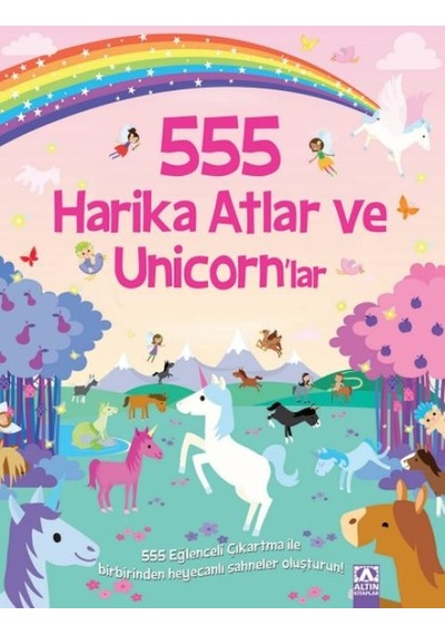 555 Eğlenceli Çıkartma - Harika Atlar Ve Unicorn Lar Diğer