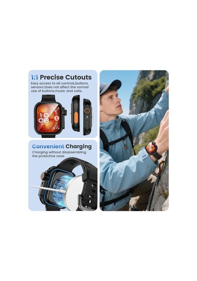 Change-case Huawei Watch Fit 4 Pro İçin 2 Si 1 Arada Sert Polikarbonat Kasa Koruyucu Dokunma Ve Netliği Etkilemeyen Darbelere Ve Çizilmeye Karşı Fit 4 Pro Ekran Koruyucu Kılıfı Siyah Çok Renkli Change-case Huawei Watch Fit 4 Pro İçin 2 Si 1 Arada Sert Polikarbonat Kasa Koruyucu Dokunma Ve Netliği Etkilemeyen Darbelere Ve Çizilmeye Karşı Fit 4 Pro Ekran Koruyucu Kılıfı Siyah Çok Renkli