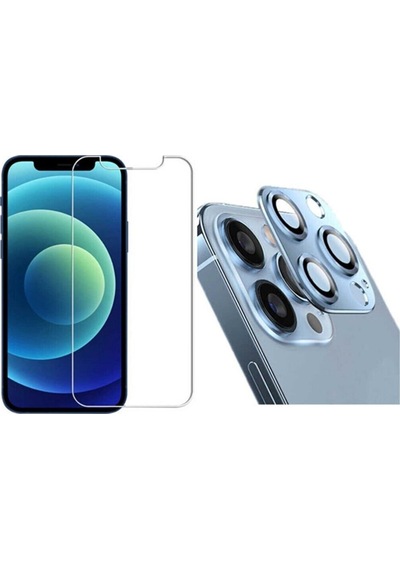 Apple Uyumlu iPhone  13 Pro Max  Nano Micro Temperli Ekran Koruyucu Ve Kamera Lens Koruyucu