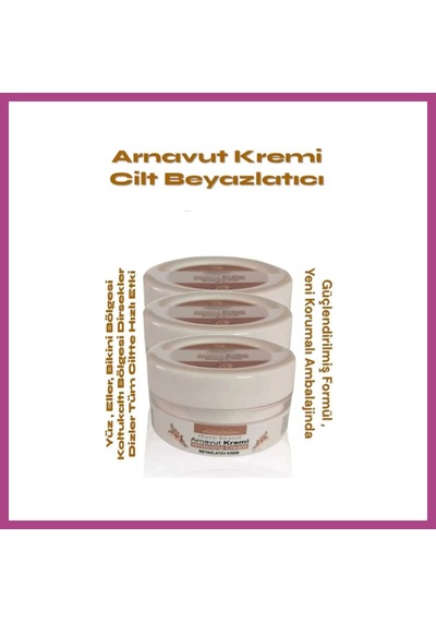 Gees Global Whitening Cream Arnavut Kremi ,aklık, Beyazlatıcı Krem 100 Ml X 3 Adet Gbzs 10154232