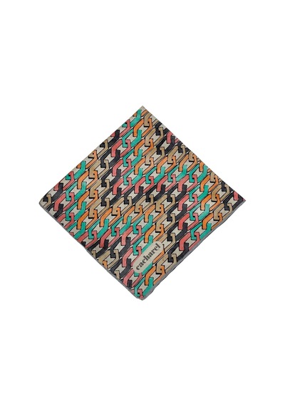 Cacharel İpek Eşarp Twill - 9050313-971 Krem Yeşil Somon Krem Yeşil Somon