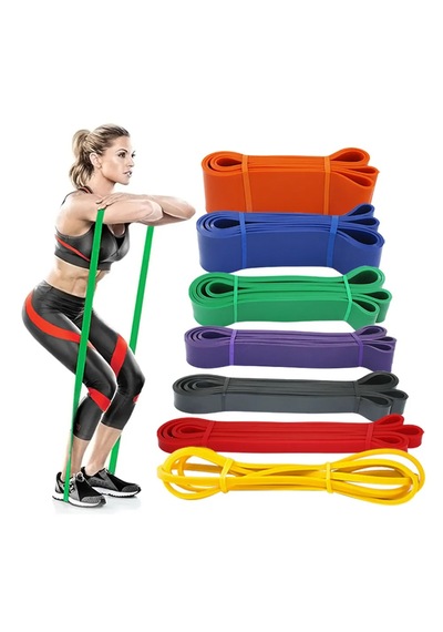 208 Cm Pilates Jimnastik Lastiği Egzersiz Yoga Direnç Bandı X-hafif - Sarı 2080x6.4x0.45 Mm