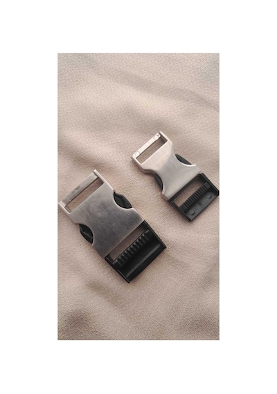 Çanta Kolon Tokası Metal + Vplastik / Boy En 6x3 Cm / 2,4 Cm Kemer Genişliği
