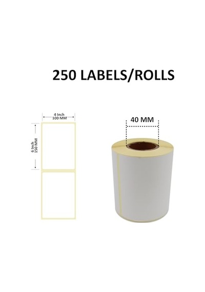 Kargo Etiketi Eko Termal Rulo Etiket 100mm X 150mm 350 Adet Direk Termal Transfer Etiketi 1
