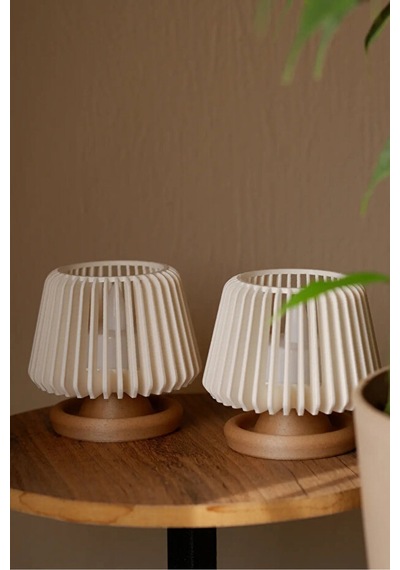 Dekoratif Led Tealight Mumluk Masaüstü Aydınlatma 2'li Set
