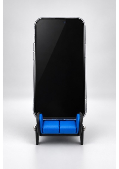 Kazanova Design Yarış Koltuğu Tasarımlı Telefon Ve Tablet Standı Masaüstü Tutucu Mavi Diğer