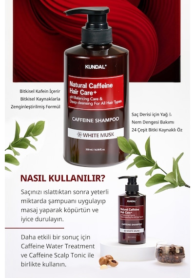Kundal Cherry Blossom Caffeine Şampuan 500 ML