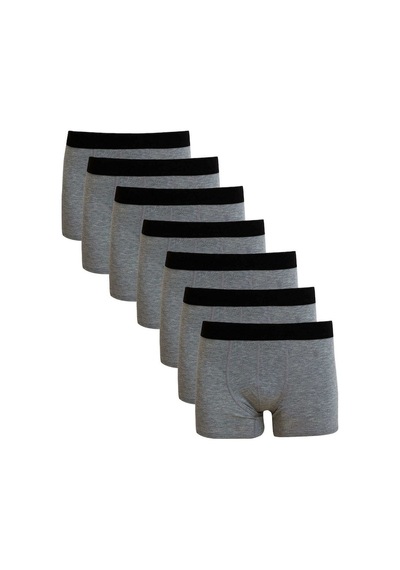 Darkzone Erkek Boxer Gri 7'Li Set - Dzn7777Gr Gri