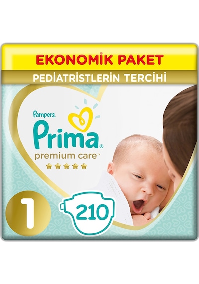 Prima Bebek Bezi Premium Care Yenidoğan 1 Beden 3 x 70 210 Adet 3'lü