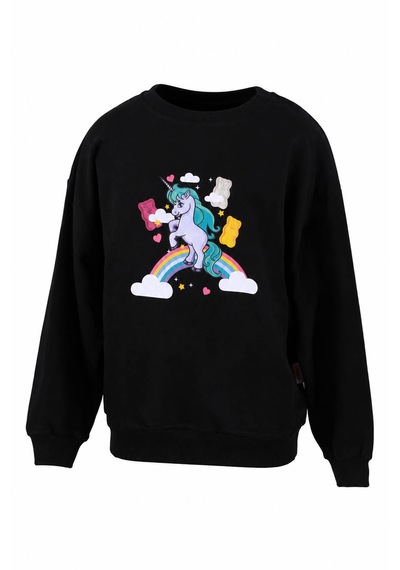 Trender Haribo Siyah Kız Çocuk Sweatshirt S26g1sw203