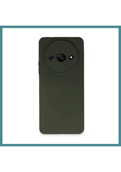 Trendexa Redmi A3 4g Uyumlu Kılıf Nano İçi Kadife Silikon - Koyu Yeşil Mac