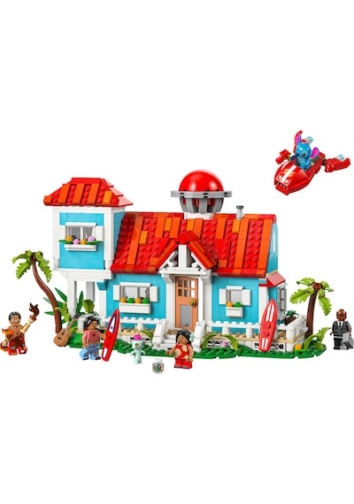 LEGO® ǀ Disney Lilo ve Stiç Plaj Evi 43268 - 9 Yaş ve Üzeri Prenses Seven Çocuklar için Yaratıcı Oyuncak Yapım Seti (834 Parça)