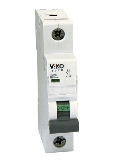 Viko 4Vtb-1B25 Monofaze 1X25A B Tipi Otomatik Sigorta 4.5Ka