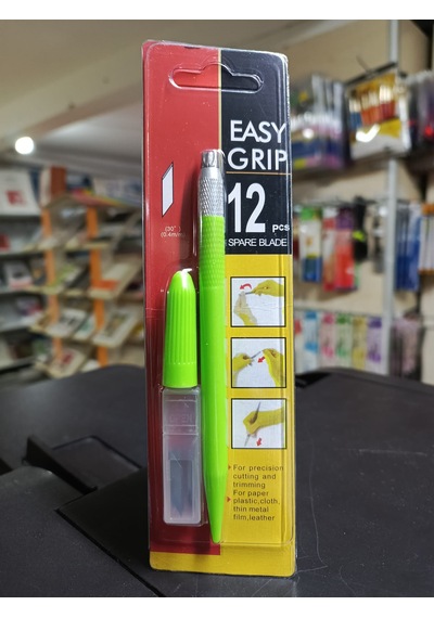Gebzeli Kretuar Seti 0,4mm 30derece Kesik Uçlu Kolay Kavranabilir Fıstık Yeşil Gövde+10 Adet Yedek Uçlu Set