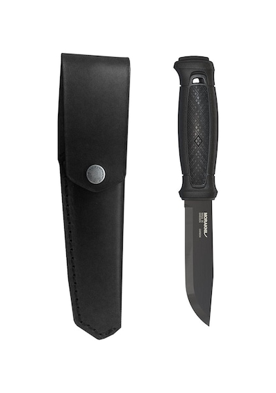 Morakniv Kamp Garberg Black Karbon DLC Deri Kılıf Siyah