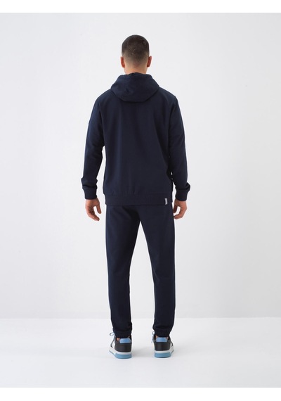 Xint Lacivert Pamuk Dokulu Slim Fit Sweat Mont 350195
