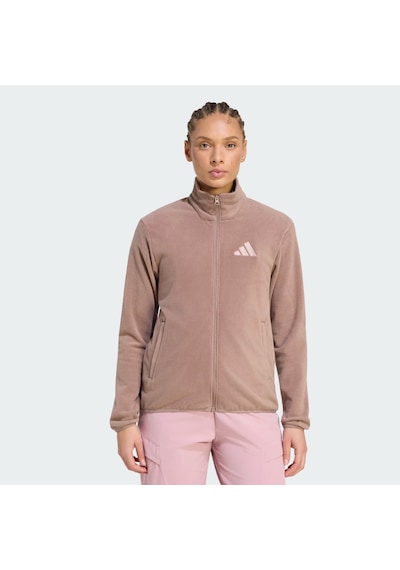 Adidas Terrex Multi Essentials Full Zip Kadın Polar Ceket Ky9854 Kahverengi