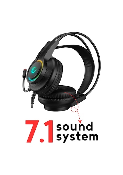Rampage RM-K92 X-Stack 7.1 Surround RGB Kulak Üstü Oyuncu Kulaklığı