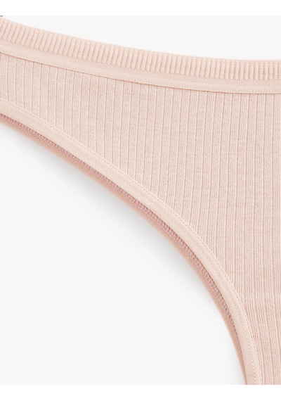 Koton Modal Karışımlı Normal Bel Rahat Kalıp Brazilian Külot Pembe 7wlk30076mk Gül