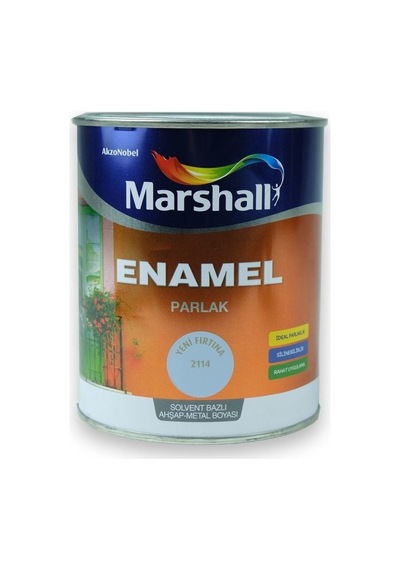 Marshall Enamel Parlak Ahşap Metal Boyası Fırtına 2,5 L