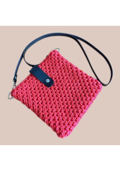 Byehandmade El Yapımı Kırmızı Omuz Çantası Kırmızı