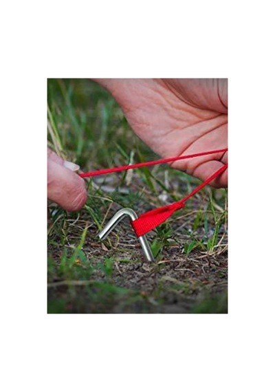 Çelik Çadır Kazığı 30 Cm Uzunluk 4.5 Mm Kalınlık Çadır Tente İçin Kullanım 4 Adet Uzun Kalın Gümüş