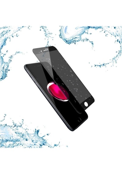 Apple Uyumlu   iPhone 8 Plus Hayalet Ekran Koruyucu Siyah