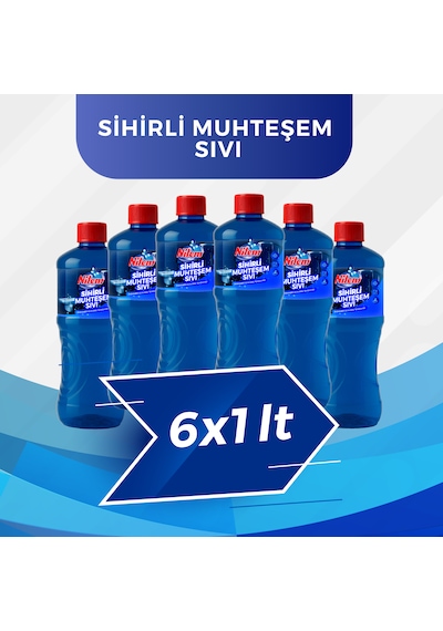 Nilem Sihirli Muhteşem Sıvı Fayans ve Duşakabin Temizleyici 6 x 1 L