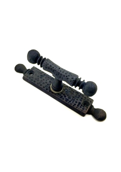 Cntma Antika Tarz Dekoratif Pirinç Misket Pencere Kolu - 165x32 Mm, Oksit