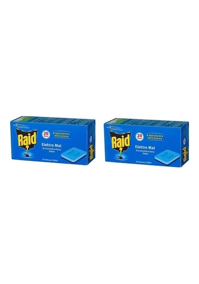 Raid Elektro Mat Tablet 2 x 20'li