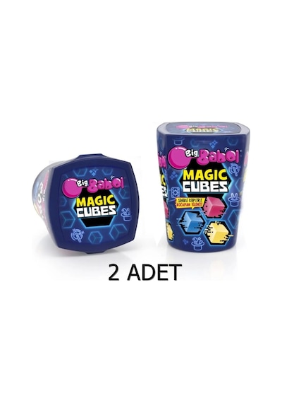 Big Babol Magic Cubes Karışık Meyve Aromalı Balonlu Sakız 2 x 25 G