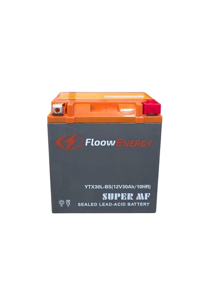 Floow Energy 12v 30ah motosiklet aküsü ytx30l-bs bakımsız atv utv 2026 üretim