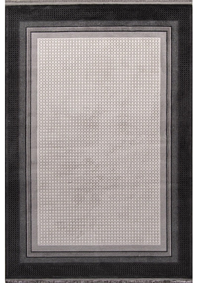 Çam Halı Miras 6816 Gri Enti Halı Modern Desenli Makine Halısı