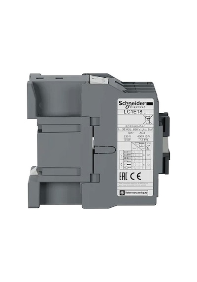Schneider Electric Easypact Tvs Lc1E1810M5 3P 18A 220Vac Güç Kontaktörü