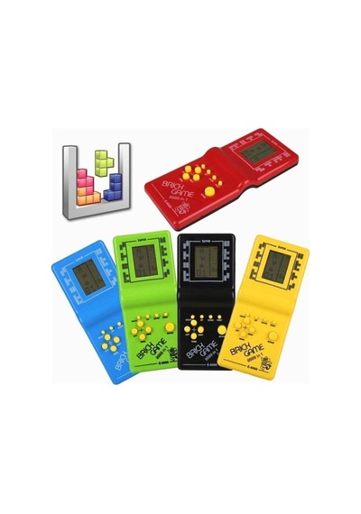 Nostalji Oyuncak El Atarisi  Tetris Brick Game Kırmızı Renk
