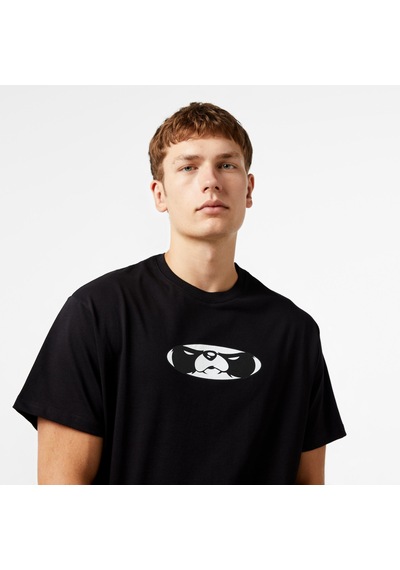 Leo Panda Unisex Siyah T-shirt