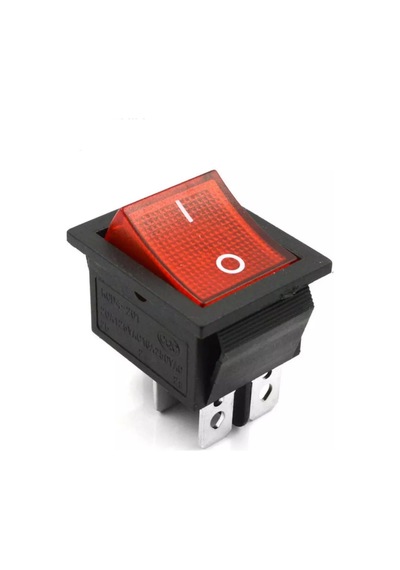 Ic-104 Geniş Kırmızı Işıklı Anahtar On-Off 4P 25 Adet