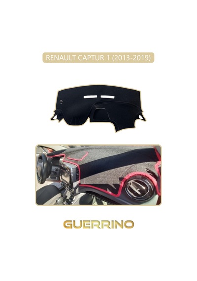 Renault Captur 1 2013-2019 Torpido Koruma Halısı Bej Kenar