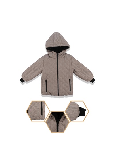 Bebegen Unisex Vizon İçi Peluş Kapitoneli Mont Çok Renkli