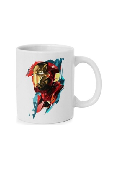 Iron Man Demir Adam Baskılı Kupa Bardak Beyaz