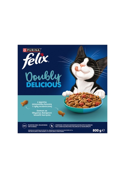 Felix Doubly Delicious Çifte Lezzet Balıklı 800 G - 7 Adet Tarı