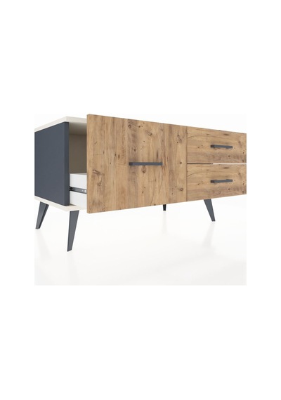 Hyperion Şifonyer 3 Çekmeceli 88x44x48 Antrasit-aytaşı/çam Aytaşı/çam Hyperion Şifonyer 3 Çekmeceli 88x44x48 Antrasit-aytaşı/çam Aytaşı/çam