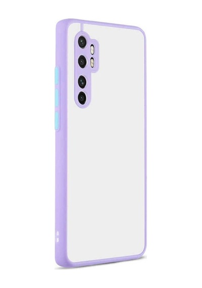 Xiaomi Mi Note 10 Lite Kılıf Zore Hux Kapak Lila