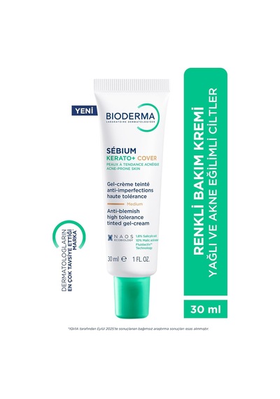 Lexroo Sebium Kerato+ Cover Sivilce, Karşıtı Renkli Nemlendirici Krem 30 Ml