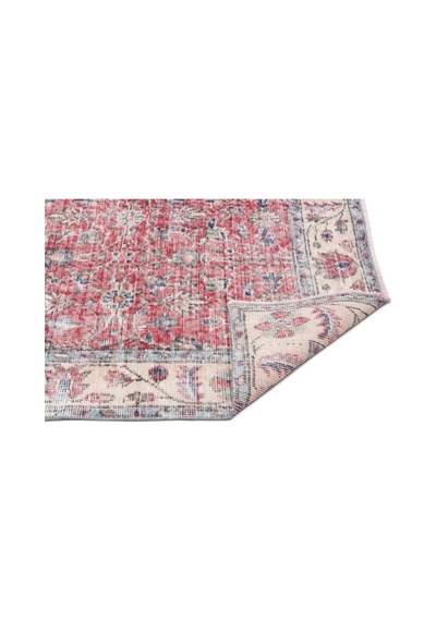 El Dokuması Vintage Yün-pamuk Naturel Halı 13539 161 X 276 Cm Çok Renkli